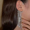 Zircon Butterfly Ear Clips Sparkling Rhinestone Ear Cuff Clips Earrings Without Piercing For Women Wedding Jewelry Gifts - Image 14