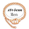 Simple all-in-one stainless steel couples handcuff bracelet for lovers Valentine's Day gift jewelry - Image 8