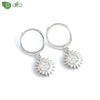 Silver Needle Minimalist Square Sign Pendant Hoop Earrings for Women Gold Earrings Party Jewelry - Image 7