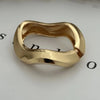 Vintage Metal Wave Twist Smooth Irregular Bracelet for Women Exaggerated Geometric Chunky Cuff Bangle Hip Hop Punk Jewelry - Image 3