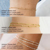 Carlidana Stylish Orbit Chain Bracelet Jewellery Stainless Steel Gold Plated Adjustable Beaded Cable Multi Layer Link Bracelet - Image 4