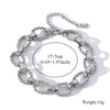 316L Stainless Steel Metal Oval Wrist Chain Bracelet For Women Men Texture Antiallergic Bangle Jewelry Gift - Image 7