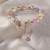 Purple Butterfly Charm Beaded Stretch Bracelet For Women Multi Color Crack Faceted Beads Round Charm Cute Girls Jewelry Gift - Image 10