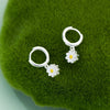 Silver Hoop Earrings Clip Golden Bowtie Ribbon Small Cute For Women Girl Gift Jewelry - Image 5