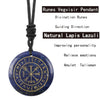 Crystal Mysterious Viking Compass Symbol Pendant Guardian Style Men's and Women's Jewelry Necklaces - Image 9