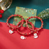 3Pcs/Set Colorful Beads Christmas Bracelet For Women Xmas Tree Snowman Santa Claus Snowflake Beaded Bracelet Year Jewelry - Image 8