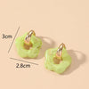 Multicolor Transparent Acrylic Resin Marbling Flower Drop Earrings for Women Gold Color Ear Buckle Jewelry - Image 6