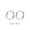 Two-Piece Mini Hoop Piercing Earrings in Gold-Tone Silver-Tone or Rose Gold-Tone - Image 17