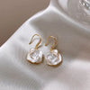 White Enamel Flower Stud Earrings for Women Folded Unique Design Multi-layers Floral Female Small Earrings - Image 8