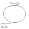 Stainless Steel Snake Chain Anklet for Women Summer Beach Gold Color Anklets Jewelry - Image 14