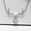 Elk Antler Pendant Necklace Women for Christmas Year Cubic Zirconia Necklace Jewelry - Image 2
