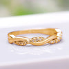 Fancy Women's Finger Ring Twist Band with Sparkling Cubic Zirconia Wedding Engagement Rings Versatile Jewelry - Image 9