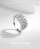 MODIAN 925 Sterling Silver Classic Sparkling High Level Zirconia Trendy Finger Ring Party Luxury Wedding Jewelry For Women Gift