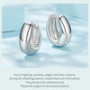 Gold Plated Silver Post Glossy Hoop Earrings, High Polished Statement Jewelry for Women - Image 19