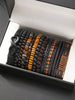 12Pcs Vintage Woven Leather Bracelet Set For Men Women 8 Shape Tiger's Eye Braided Bracelets Daily Wear Punk Jewelry - Image 13