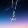 Y2K Silver Whirlpool Star Pendant Necklace Suitable for Women's Aesthetic Jewelry Gifts - Image 5