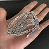 Silver Necklace 6MM Side Z-Shaped Necklace, Bracelet Men's And Women's Jewelry Gift 45-60CM - Image 2