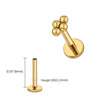 Titanium 16G Mini 4 Bead Cluster Labret Lip Ring Tragus Cartilage Helix Conch Earring Stud Nose Piercing - Image 20