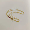 Silver Gold Plated Double Layer Box Chain Bracelet Dainty Stackable Wrist Jewelry for Women Minimalist Gift - Image 4