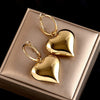 Heart Shape Hoop Earrings Asymmetric Big Earrings for Women Gold Color Party Jewelry Girl Chic Gift - Image 1