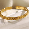 Women's Geometric Round Beads Pattern Open Size Thin Rings Stainless Steel Unique Design Stackable Finger Jewelry - Image 5