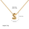 Tiny Gold Color Bubble Balloon Initial Letters Charms Chocker Necklaces for Women Single Alphabet Chains Personalized Jewelry - Image 27