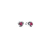 European Silver Zodiac Earrings Blue, Red, Pink, and White Earrings Suitable for Women's Jewelry - Image 6