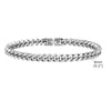 6mm/8mm/10mm Bold Cuban Chain Bracelets for Men, Black Stainless Steel Miami Curb Links Wristband, Chunky Male Boy Jewelry - Image 8