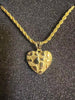 Gold Rope Chain Necklace Nugget Heart Pendant - Image 26