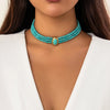 Simple Stone Beads Necklace Multilayer Imitation Pearl Choker Women Short Strand Neck Chain Collar Jewelry Gift - Image 2