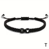 Handmade A-Z 26 Letter Heart Bracelet Woven Baided Rope Women Men Initials Name Adjustable Bangle Couple Lover Friends Jewelry - Image 30