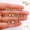 Stainless Steel Mini Stud Earring with Stone Accent for Helix and Cartilage Piercings - Image 8
