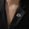 Skyrim Lotus Flower Women's Brooch Stainless Steel Gold Color Suit Badge Lapel Pin Yoga Buddhism Amulet Accessories - Image 3