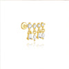1PC Silver Tassel Chain Eight Pointed Stars Moon Earrings For Women Horse Eye Geometric Zircon Earring - Image 14
