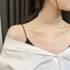 Pearl Beaded Choker Necklace with a Short Chain - Image 10