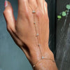 Summer Rhinestone Flower Hand Back Bracelet Wedding Jewelry for Women Crystal Geometric Finger Bracelet Party Jewelry Gift - Image 6