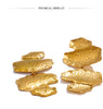 Statement Stainless Steel Hammer Metal Geometric Drop Big Earrings Gold Pvd Plated Attractive Daily Jewelry - Image 15