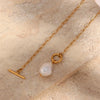 Freshwater Pearl Toggle Necklace for Women Paperclip Chain Necklace Stainless Steel Long Box Square Chain Long Choker - Image 19