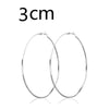 Large Thin Hoop Earrings in Stainless Steel 30mm to 100mm - Image 18