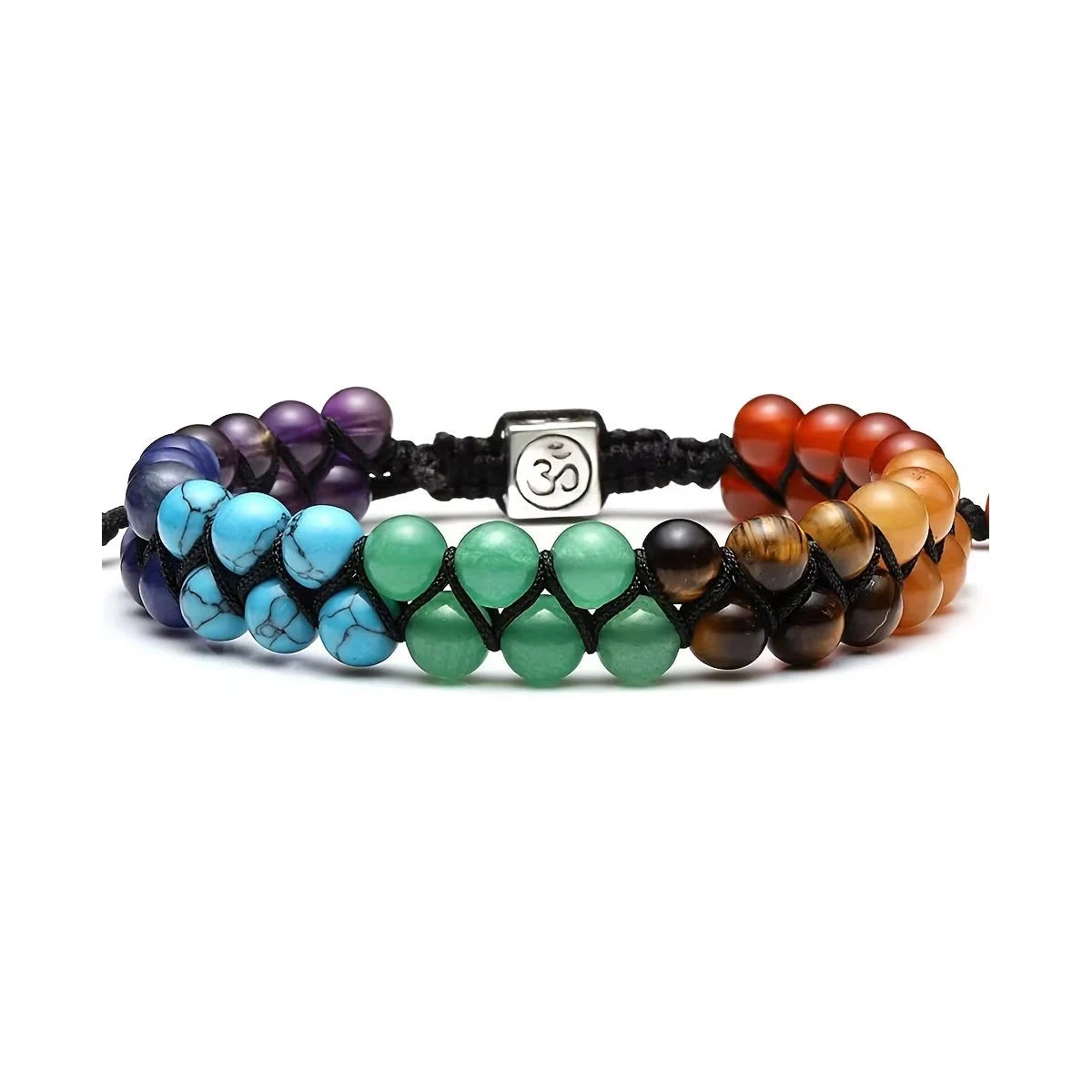 Chakra Treatment Crystal Bracelet Yoga Stone Adjustable Beads Bracelet Meditation Relaxation Women's Bracele - Image 1