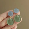 Geometric Resin Drop Earrings in Multiple Colors - Image 19