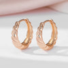 Rounded Earrings For Women Rose Gold Color Daily Wear Jewellery Holiday Gift - Image 2