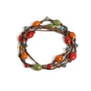 Colorful Handmade Ceramic Necklace and Bracelet Two-in-One Adjustable Boho Jewelry 40-80cm Unique Gift for Women 196 - Image 3