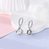 Small Hoop Earrings with Butterfly and Heart Motifs - Image 3