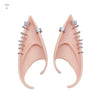 1pair Cute Latex Elf Ears with Earring Non-pierced False Ears Cross Women Earrings Ear Cuff Jewelry Role Play - Image 1