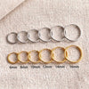 1.6mm Thin Dainty Stainless Steel Hoop Earrings for Women Men Stackable Minimalist Tiny 6-16mm Round Gold Color Huggies Jewelry - Image 5