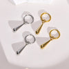 Long Water Drop Dangle Huggie Hoop Earrings for Women, Stainless Steel Teardrop Earrings - Image 4