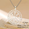 Vegvisir Pendant Necklace Nordic Runes Compass Necklace Protection Amulet Stainless Steel Jewelry - Image 7
