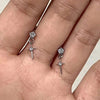 Mini Crystal Zircon Stud Earrings Sweet Needle Unisex Ear Studs Pendant Cross Star Earbone Jewelry Cool Cute Punk Grunge Jewelry - Image 4