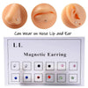 12PCS/Card Fake Cheater Non Pierced Magnet Ear Tragus Cartilage Lip Labret Stud Nose Ring Jewelry Magnetic Earring - Image 1